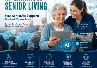 Illustration of AI-Enhanced Senior Living: How SeniorAIx Supports Global Operators