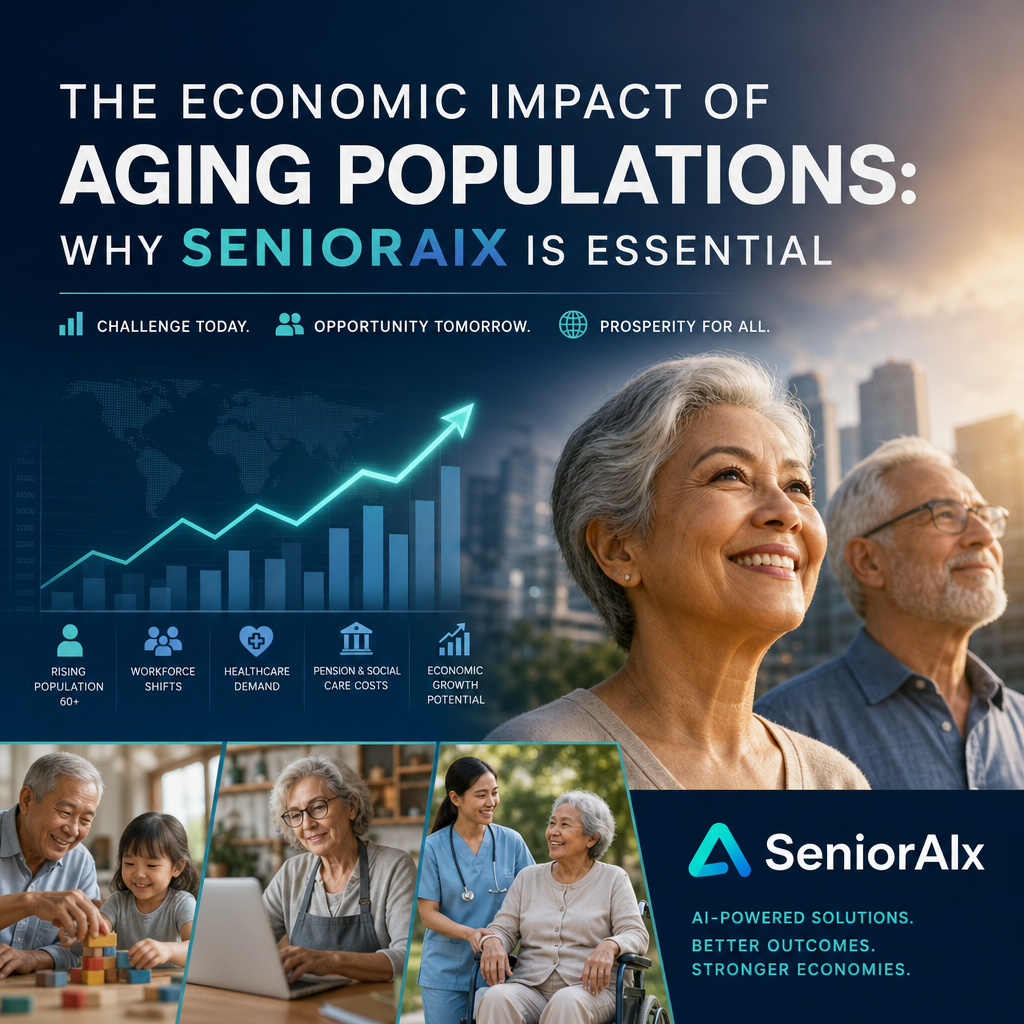 Illustration of Economic Impact of Aging Populations: Why SeniorAIx Is Essential