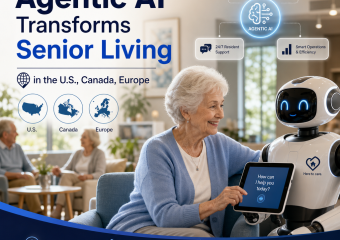 agentic AI senior living illustration for How Agentic AI Transforms Senior Living in the U.S., Canada, Europe