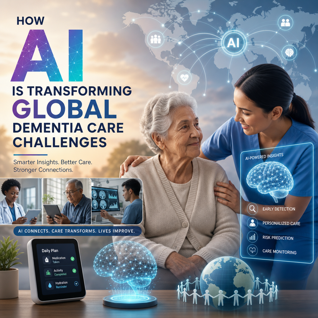 AI in dementia care illustration for How AI Is Transforming Global Dementia Care Challenges