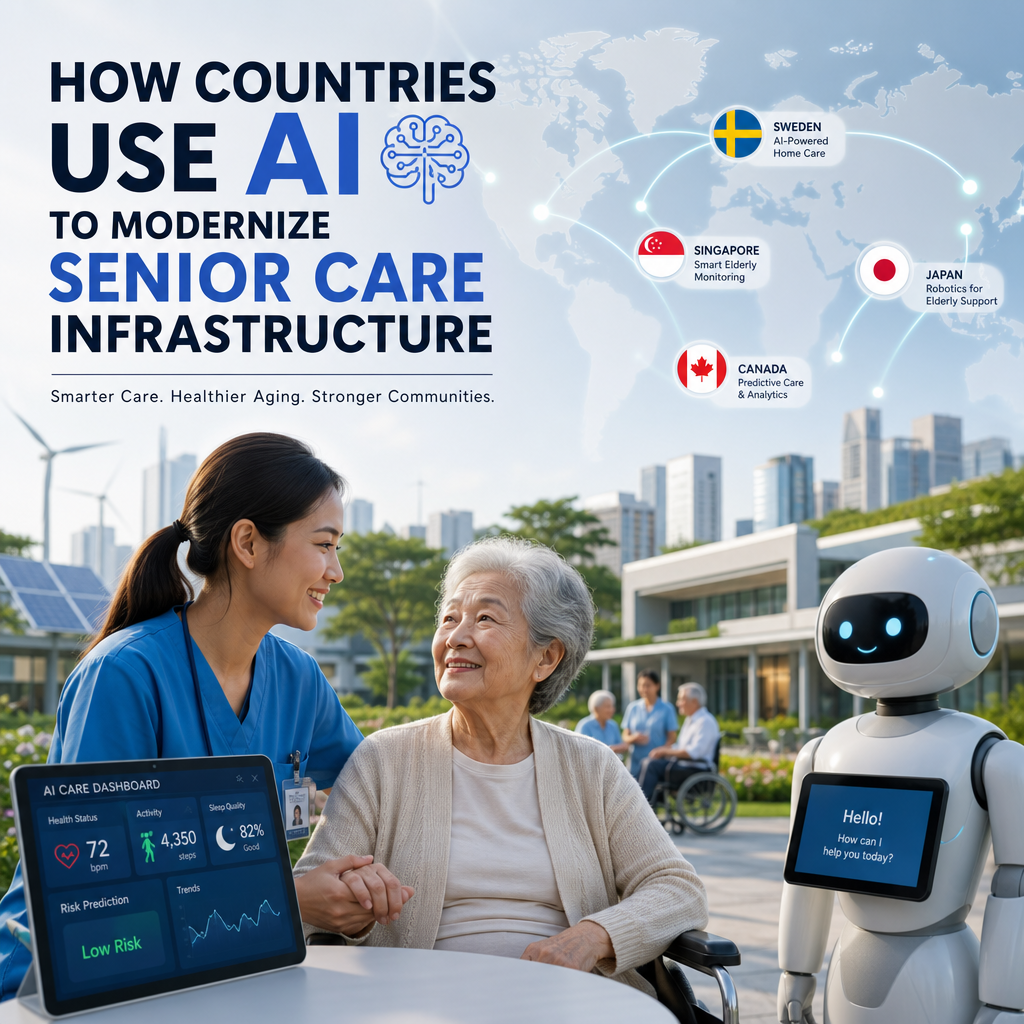 AI senior care illustration for How Countries Use AI to Modernize Senior Care Infrastructure