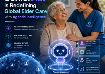 agentic intelligence elder care illustration for How SeniorAIx Is Redefining Global Elder Care With Agentic Intelligence