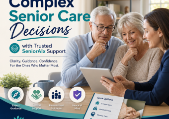 Illustration of Navigating Complex Senior Care Decisions with Trusted SeniorAIx Support